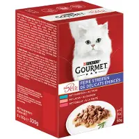 Gourmet Mon Petit natvoer voor katten, visvariaties (6 x 50g)