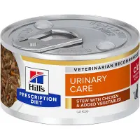 Hill's Pet Nutrition Prescription Diet c/d Multicare Stress Urinary Care Stoofpotje Kattenvoer Nat Kip & Groenten 24 x 82 gr