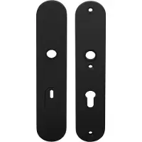 Formani Basics LBSM-50KT massieve veiligheidsschilden met kerntrekbeveiliging kruk/kruk SKG*** PC72 - mat zwart