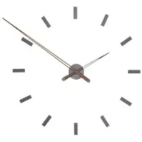 Nomon Tacón t Wandklok 12 Rectangular Time Signals | Natural Walnut Wood | Ø: 100 cm