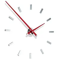 Nomon Tacón L Wandklok 12 Rectangular Time Signals | Red | Ø: 100 cm