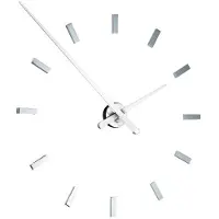 Nomon Tacón L Wandklok 12 Rectangular Time Signals | White | Ø: 100 cm