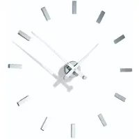 Nomon Tacón i Wandklok 12 Rectangular Time Signals | White | Ø: 74 cm