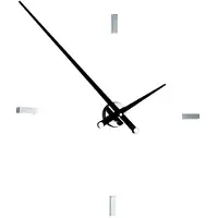 Nomon Tacón L Wandklok 4 Rectangular Time Signals | Black | Ø: 100 cm