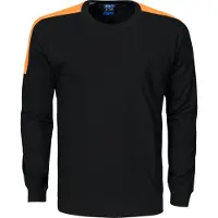 Projob 2020 T-shirt Lange Mouwen Fluo Inzetstukken Regular Fit | Maat: S
