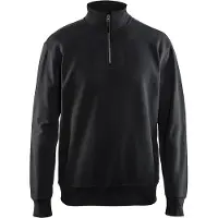 Blakläder Sweatshirt met halve rits 33691158 | Zwart | Maat 3XL - 7330509466414