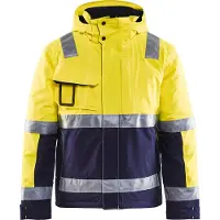 Blakläder 4870-1987 Winterjas High Vis High Vis Geel/Marineblauw maat S heren