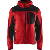 Blakläder Gebreid vest met softshell 49302117 | Rood/Zwart | Maat XXL - 7330509411490