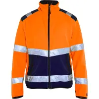 Blakläder 4877-2516 Softshell jack High Vis High Vis Oranje/Marineblauw maat S heren