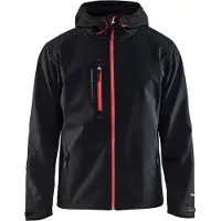 Blakläder 4949-2517 Softshell Jack Zwart/Rood maat XS heren