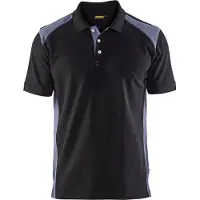 Blakläder Poloshirt Pique 33241050 | Zwart/Grijs | Maat 3XL - 7330509396674