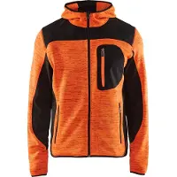 Blakläder 4930-2117 Gebreid vest met softshell High Vis Oranje/Zwart maat XL heren