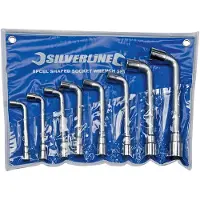 Silverline 8-delige haakse pijpsleutel set | 8 - 19 mm - 755060