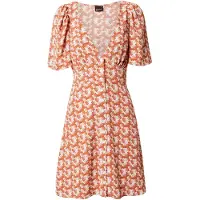 Gina Tricot Blousejurk 'Carola' cognac / offwhite