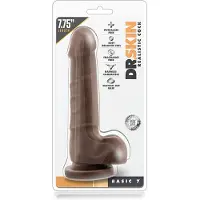 Dr Skin Dr. Skin - Realistische Dildo Met Zuignap 20 cm - Chocolate