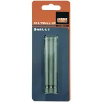 Bahco x3bits hexball80-100 1/4" dr st | 59S/HBALL-3P
