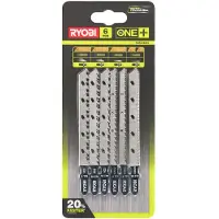 Ryobi RAK6JSBW | 5-delig Decoupeerzaagblad Set compatibel met RJS720, RJS750, RJS850, RJS980 en RJS1050 - 5132002810 - 5132002810