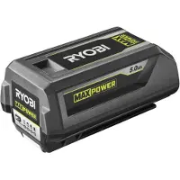 Ryobi - 1 lithium+ 36V MAXPOWER 5.0 Ah battery - individual cell charge/discharge management and regulated energy - RY36B50B