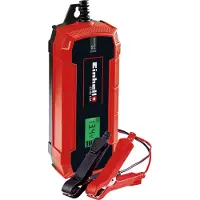 Einhell Acculader CE-BC 6 M - Laadvoltage: 12 V - Max. Laadstroom: 6 A - Accu's van min. 3 tot max. 150 Ah - Druppellaadfunctie - Geschikt voor Gel, AGM, Onderhoudsvrije loodzuur accu's