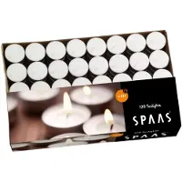 Spaas Theelichten Wit 6 Branduren 120 stuks