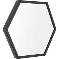 Jax Design Wandspiegel Seattle | Jax Design metaal zwart 32x36x3 cm wandspiegels | NADUVI