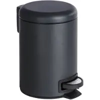 Wenko Pedaalemmer Leman Zwart 3 Liter
