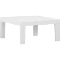 vidaXL Loungetafel kunststof wit