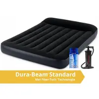 Intex Pillow Rest Classic - Luchtbed - Twijfelaar - Inclusief Ingebouwde Motorpomp En Repairset