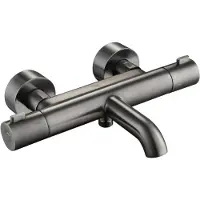 Ben Lavion Badmengkraan Cool Thermostatisch Geborsteld Zwart Chroom
