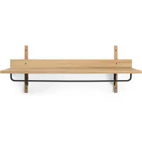 Ferm Living Sector plank met stang 37x87 cm Oak-black brass