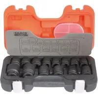 Bahco D/S14 slagdopsleutelset 1/2", 10-27mm