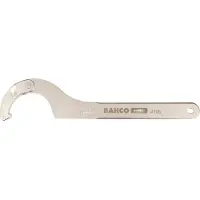 Bahco Chrome Finish Adjustable Hook 19-50 Mm 158 Mm Steeksleutel