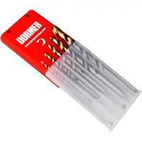DORMER Draaiboorset A089 DIN 338 type N nominaal-Ø 4/5/6/8/10 HSS 5 stuks kunststof koffer (10 mm)