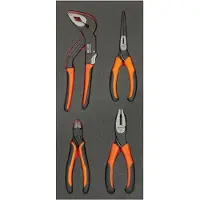 Bahco Foaminlay Fit&Go 1/3 met tangen - 4-delig - FF1E4001