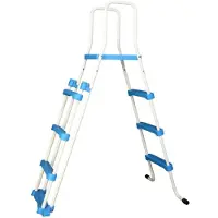 Interline Zwembadtrap A-frame Junior 122 Cm Wit/blauw