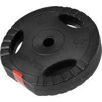 Gorilla Sports Halterschijf 15 kg gripper kunststof - 30/31 mm