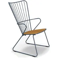 Houe PAON Loungestoel Bamboe/Stalen frame 2 stuks