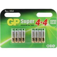 GP Super Alkaline Valuepack 8x AAA