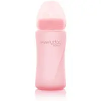EVERYDAY BABY Glazen Babyfles Healthy+ 240 Ml, Roze | Maat: 125ml-250ml
