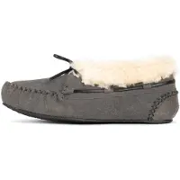 Minnetonka Mocassins 'Chrissy' grijs / wit
