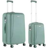 Carryon Skyhopper Kofferset – TSA Handbagage + Reiskoffer 78cm – Dubbele wielen - Olijf
