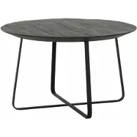 DTP Home Highlight Neptunes salontafel teakhout zwart 60x60x35cm
