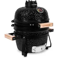 Vonroc Kamado barbecue 13 inch - Ø27cm kookoppervlak | Met beschermhoes & onderstel