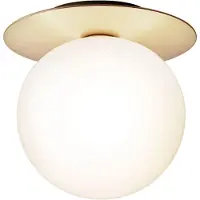 Nuura Liila 1 Wand-/plafondlamp 255 Mm Nordic / Opaal - Plafonnières Glas Gold - 2046006