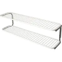 Essem Design Classic 650 schoenenrek wit/chroom, 2 niveaus, 120 cm