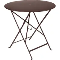 Fermob Bistro Tafel Ø77 Cm Bruin - Tuintafel Gelakt Staal Brown - 23309-1