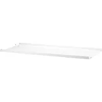 String Schap Met Lage Rand Metaal 30x78 Cm Wit - Rekkensysteem (modulair) Plaatmetaal White - MSL7830-12-1
