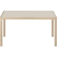 Muuto Workshop Tafel 92x140 Cm Warm Grijs - Eettafels & bartafels Linoleum Warm Grey - WORTAB140A02