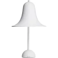 Verpan Design tafellamp Pantop, wit / opaal, Woon-/ Eetkamer, metaal, Design, tafellamp