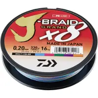 Daiwa J-braid Grand X8 Braided Line 300 M Veelkleurig 0.280 mm